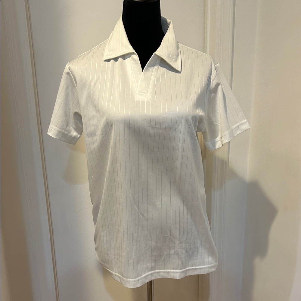 Elegant White Polo Shirt for Men